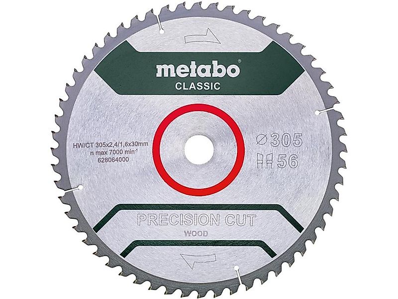 metabo Kreissägeblatt Precision Cut 305 x 2,4 x 30mm, mit 56 Zähnen günstig online kaufen