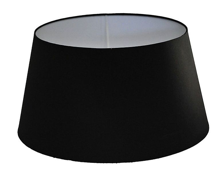 Dirk Davids Leuchten GmbH Lampenschirm Lampenschirm Rund in Cotton Schwarz günstig online kaufen