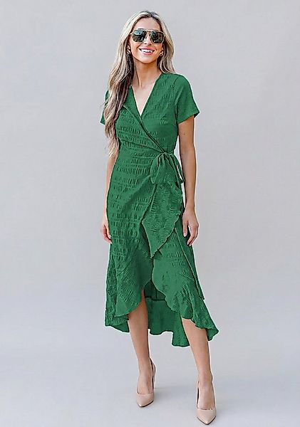 Cupshe Maxikleid Wickel Split Krawatten Taillenrüsche günstig online kaufen