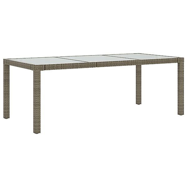 vidaXL Gartentisch Gartentisch Grau 190x90x75 cm günstig online kaufen