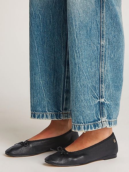 Tommy Hilfiger SOFT LEATHER BALLERINA BOW Ballerina, Businessschuh, Flats, günstig online kaufen