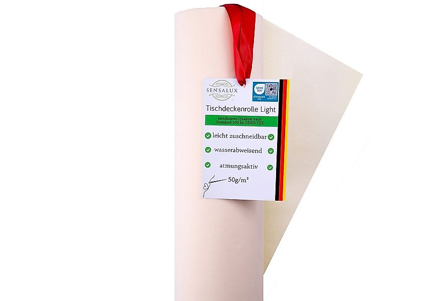 Sensalux Tischdecke Sensalux light Tischdeckenrolle 1,10m x 25m creme günstig online kaufen