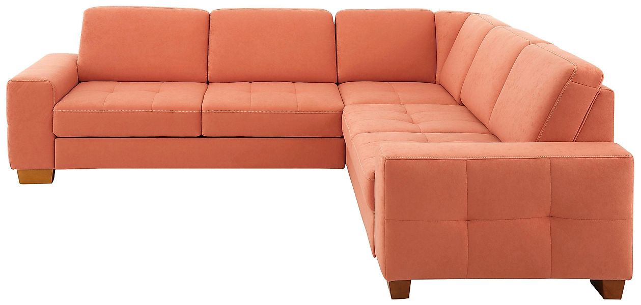 Home affaire Ecksofa "Puccini L-Form" mit Federkern, Sitztiefenverstellung, günstig online kaufen
