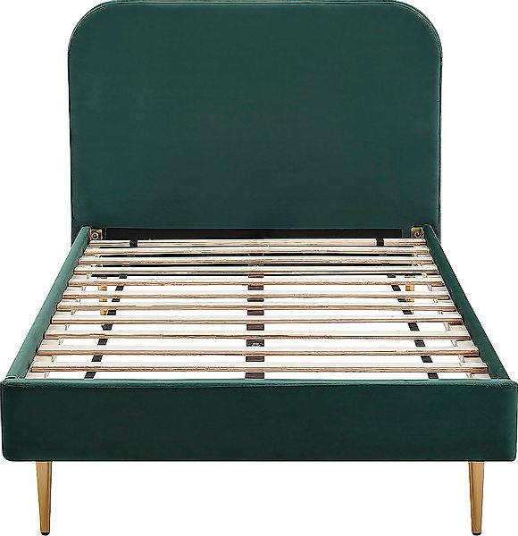 SalesFever Polsterbett "Komfortables Bett für erholsamen Schlaf" Chrombeine günstig online kaufen