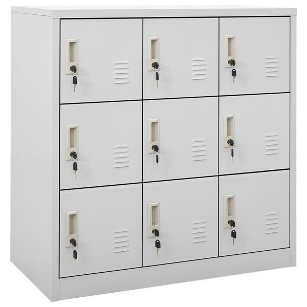 vidaXL Fächerschrank Schließfachschränke 5 Stk. Hellgrau günstig online kaufen