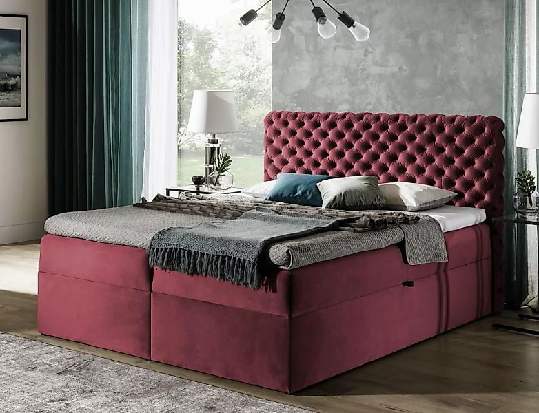 Beautysofa Boxspringbett Chester Die Lieferung beinhaltet die Lieferung in günstig online kaufen