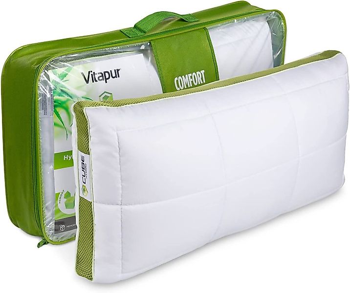 Vitapur Schlafkissen Vitapur Kissen 40x80 Cube I Komfort, der Sich maßgesch günstig online kaufen