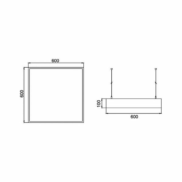 BRUMBERG LED-Pendel Biro Square, DALI dimmbar, silber, 3000K günstig online kaufen