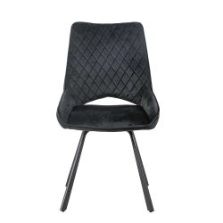 Samt Polsterstuhl Esszimmer mit aufwendigen Steppungen 52 cm breit (2er Set günstig online kaufen