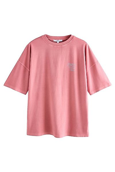 Next T-Shirt Bedrucktes Rundhals-T-Shirt mit Ballerina-Grafik (1-tlg) günstig online kaufen