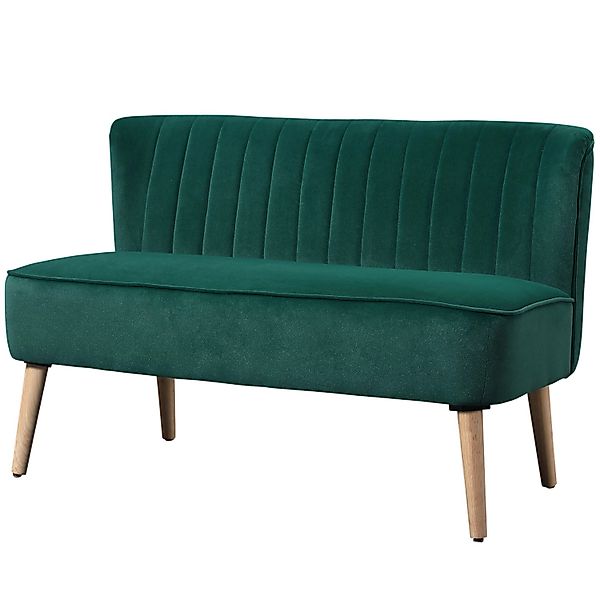 HOMCOM 2-Sitzer Sitzmöbel, Loungesofa, aus Holz, günstig online kaufen