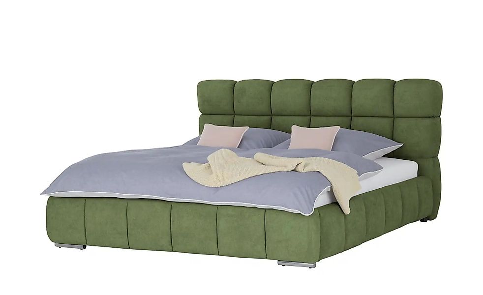 Polsterbett mit Bettkasten Savio ¦ grün ¦ Maße (cm): B: 210 H: 108 Betten > günstig online kaufen