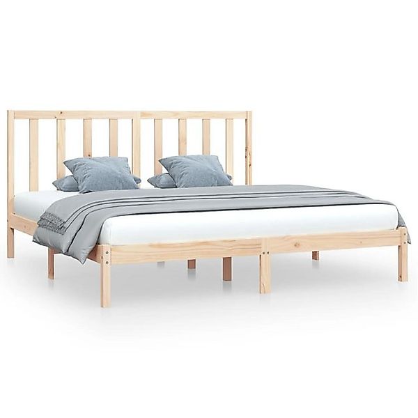 vidaXL Bettgestell, Massivholzbett Kiefer 200x200 cm günstig online kaufen