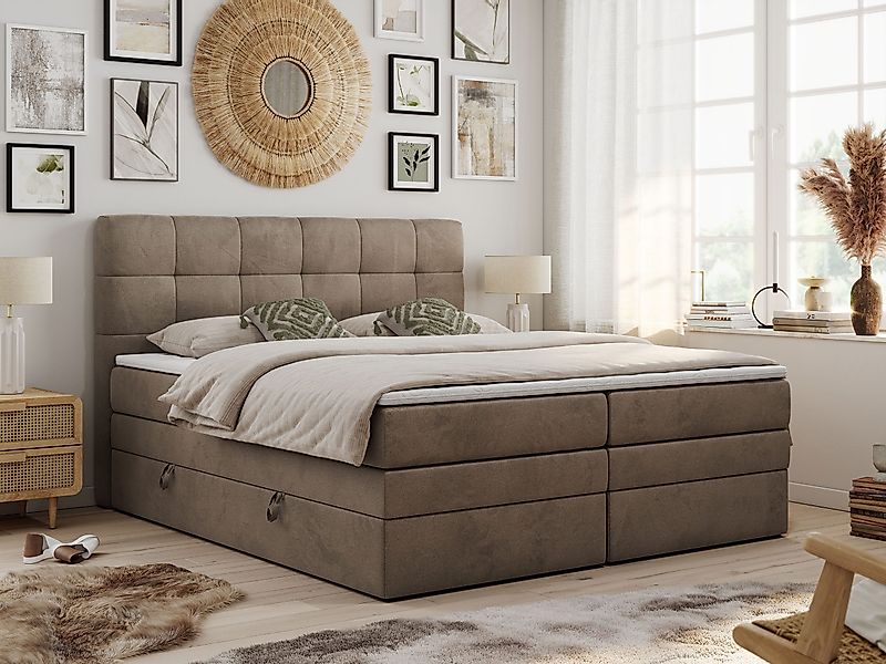 MKS MÖBEL Boxspringbett LUKA KING (King günstig online kaufen