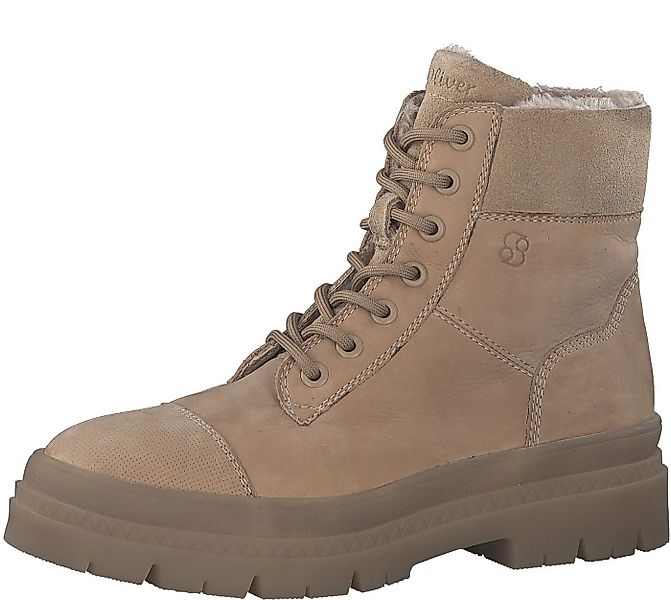 s.Oliver 5-26226-29-337 aus Leder - gefüttert - camelbraun Damen Winterstie günstig online kaufen