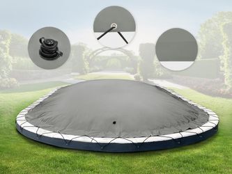 AirDeluxe Pool-Abdeckplane Ovale aufblasbare Poolplanen Schwimmbad günstig online kaufen