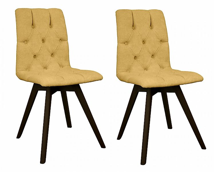 andas Esszimmerstuhl "Rania", (Set), 2 St., Microfaser, mit Massivholzbeine günstig online kaufen