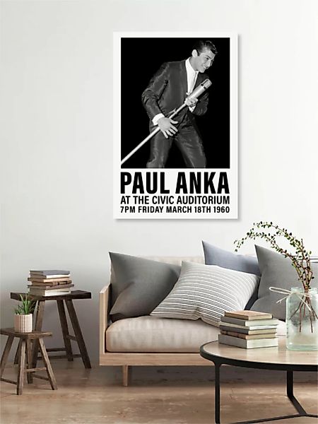 Poster / Leinwandbild - Paul Anka günstig online kaufen