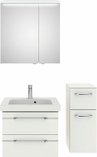 Saphir Badmöbel-Set "Balto Sprint 3-teilig, Mineralmarmor-Waschtisch mit LE günstig online kaufen