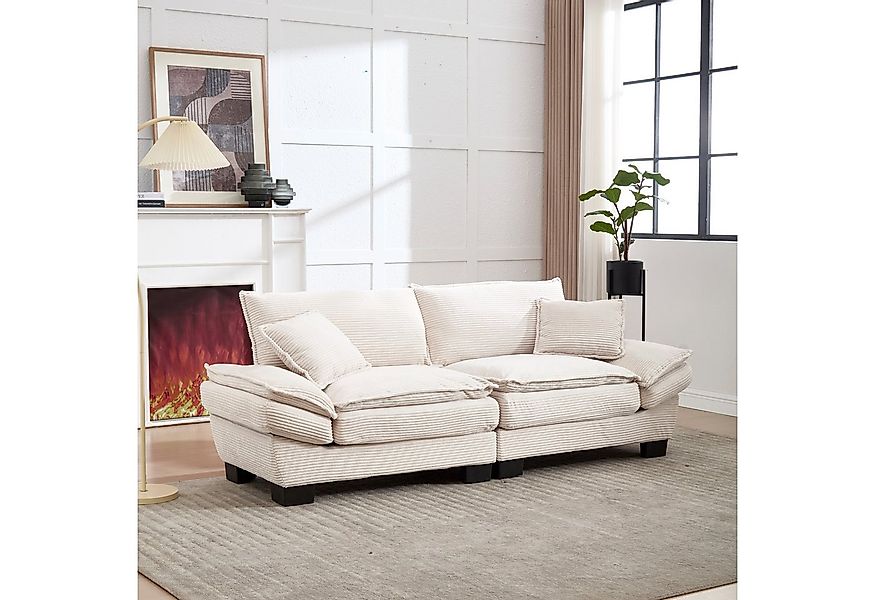 TavilaEcon Loungesofa Modernes Doppelsofa aus luxuriösem Samt mit elegantem günstig online kaufen