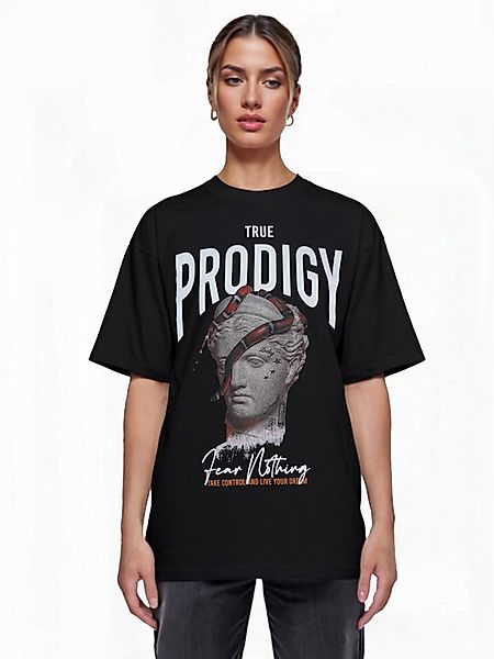 trueprodigy Oversize-Shirt Jamie F Logoprint Rundhals dicker Stoff günstig online kaufen