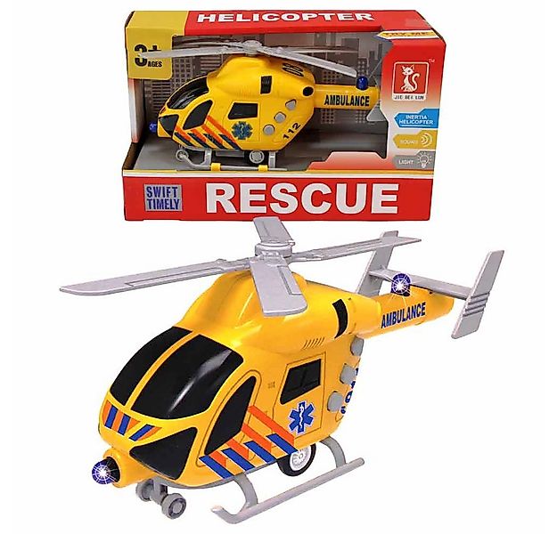 Jonotoys Spielzeug-Hubschrauber Feuerwehr-Hubschrauber Spielzeug mit Licht günstig online kaufen