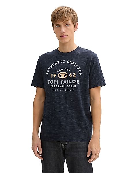 Tom Tailor Herren T-Shirt PRINTED T-SHIRT - Regular Fit günstig online kaufen