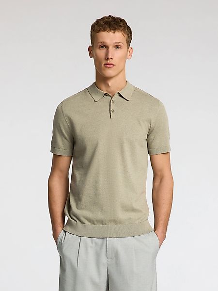 SELECTED HOMME Poloshirt "SLHBERG SS KNIT POLO NOOS", aus Feinstrick günstig online kaufen