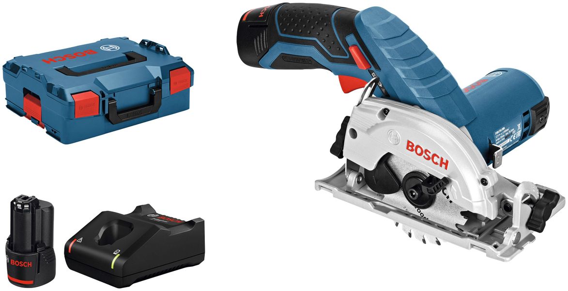 Bosch Professional Akku-Kreissäge GKS 12 V-26 mit 2 Akkus & Ladgerät in L-B günstig online kaufen