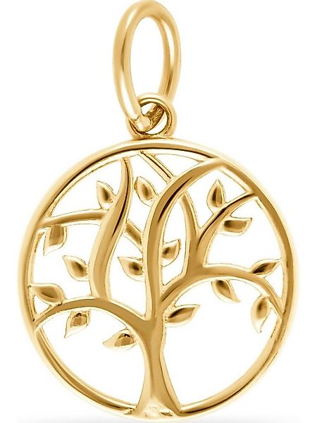 FAVS Kettenanhänger FAVS Damen-Anhänger 375er Gelbgold Lebensbaum günstig online kaufen