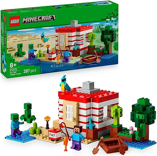 LEGO® Das TNT-Dschungelhaus (21275), LEGO Minecraft Konstruktionsspielstein günstig online kaufen