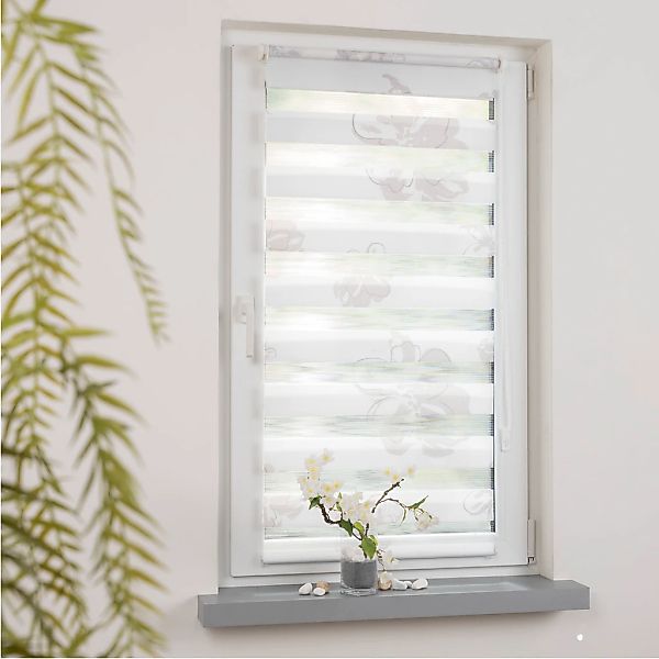 GARESA Doppelrollo »Blume«, Lichtschutz, ohne Bohren, freihängend, dekorati günstig online kaufen