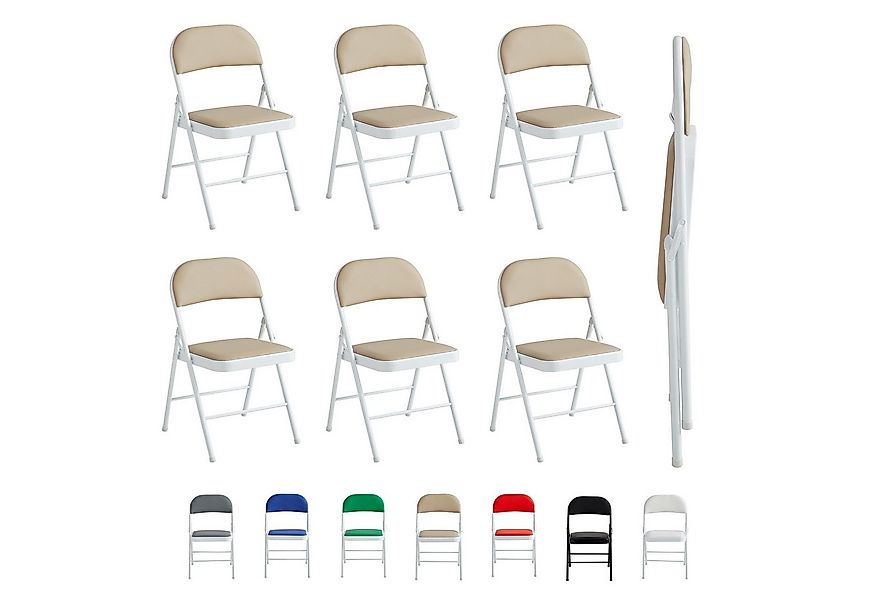 MCC direct Klappstuhl Kunstleder Klappstuhl gepolstert im 1er, 2er, 4er und günstig online kaufen