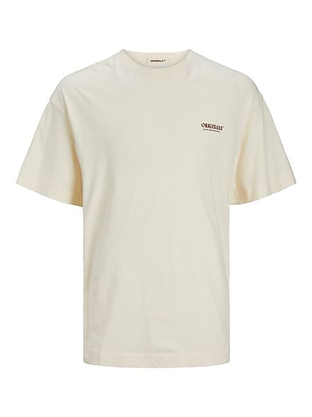 Jack & Jones Herren Rundhals T-Shirt JORMYKONOS GEO BACK - Relaxed Fit günstig online kaufen