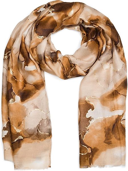 styleBREAKER Modeschal Schal Marmor Muster Metallic günstig online kaufen
