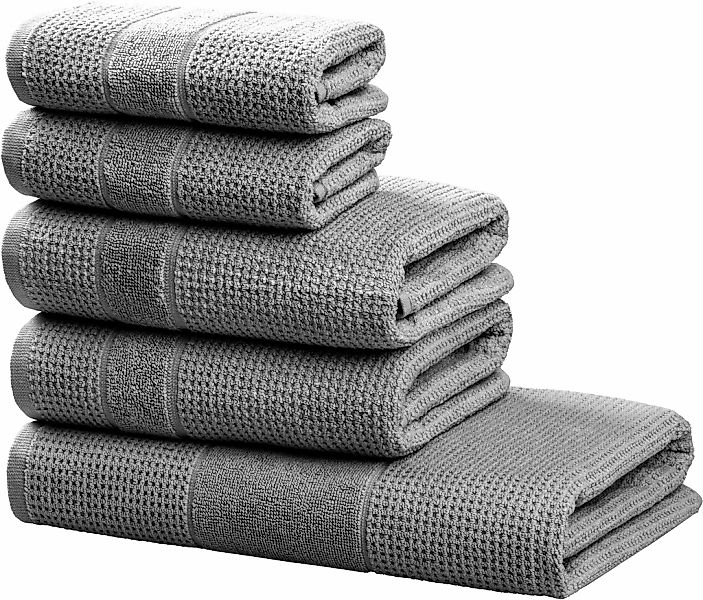 OTTO home Handtuch Set "Kimi, Duschtuch, Handtücher und Gästetücher" Set 5 günstig online kaufen