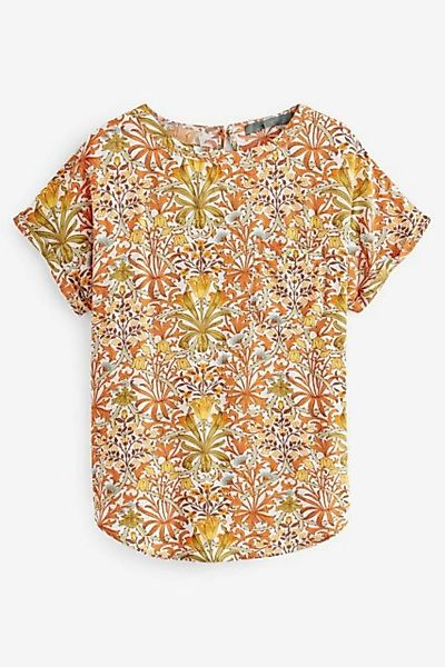 Next T-Shirt T-Shirt mit Tasche + abgerundetem Saum, Kurzgröße (1-tlg) günstig online kaufen
