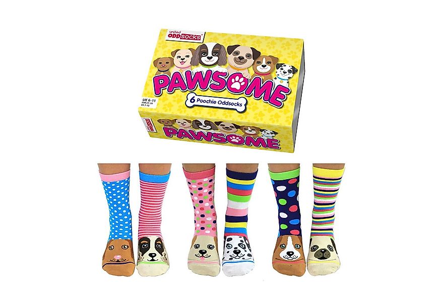 United Oddsocks Freizeitsocken Pawsome Hunde Oddsocks Socken in 37-42 im 6e günstig online kaufen