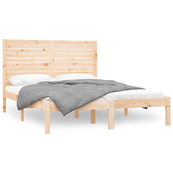 vidaXL Bettgestell, Massivholzbett 160x200 cm günstig online kaufen