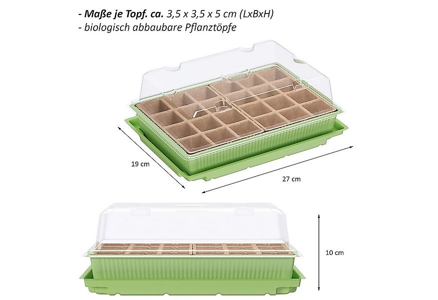 Wellgro Gewächshaus Mini Gewächshaus für 24 Pflanzen günstig online kaufen