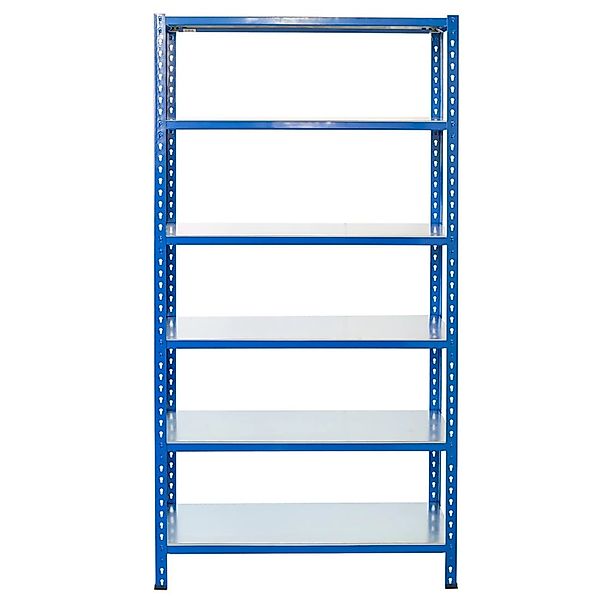 Ar Shelving Steckregal Blau & Verzinkt 250 x 100 x 50 cm 6 Böden 180 kg günstig online kaufen
