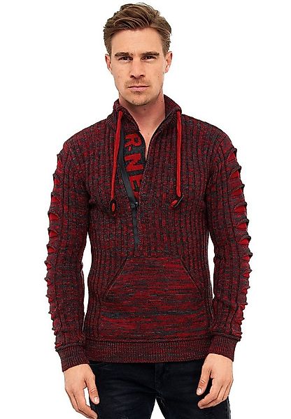 Rusty Neal Strickpullover mit stylischem Ausschnitt günstig online kaufen