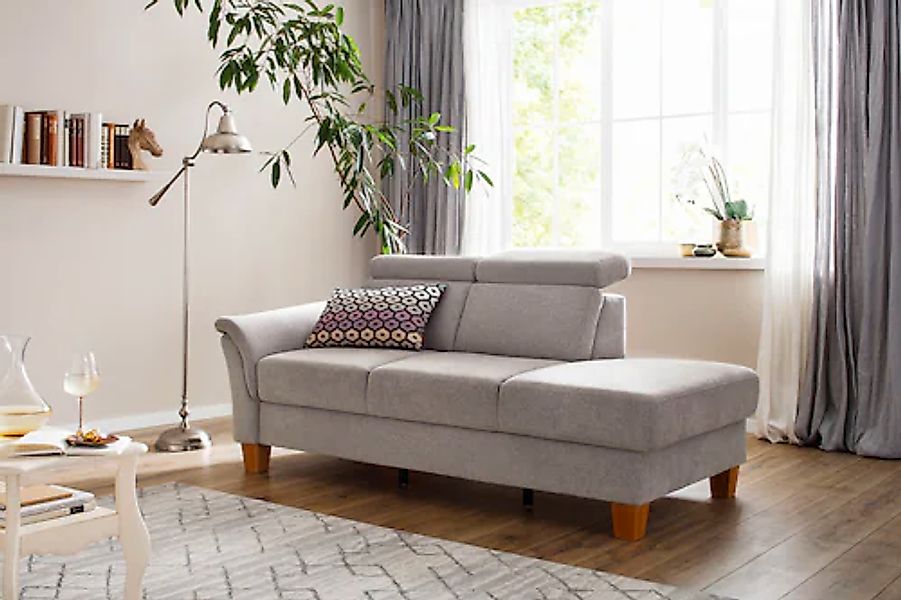 Home affaire Recamiere "Conville" incl. Kopfteilverstellung, Federkern, wah günstig online kaufen