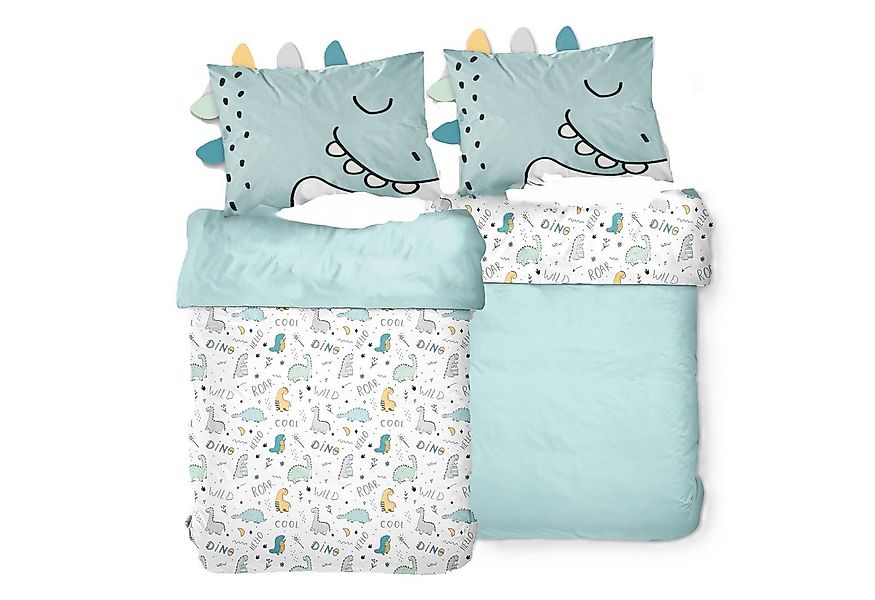 Familando Babybettwäsche Dinosaurier 100x135 40x60 cm aus 100% Baumwolle mi günstig online kaufen