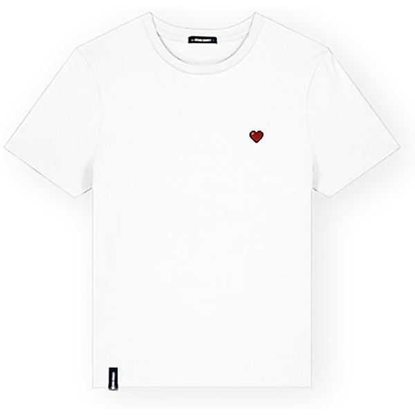 Organic Monkey  T-Shirts & Poloshirts Pixel Heart T-Shirt - White günstig online kaufen