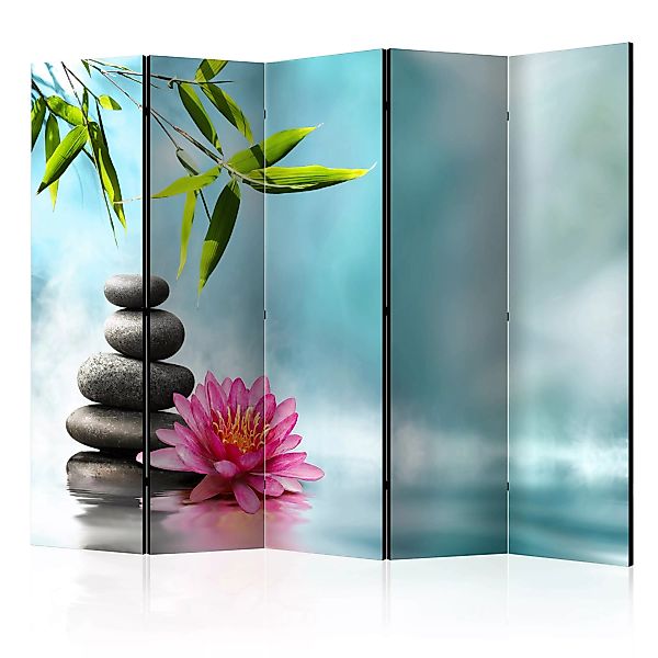 5-teiliges Paravent - Water Lily And Zen Stones Ii [room Dividers] günstig online kaufen
