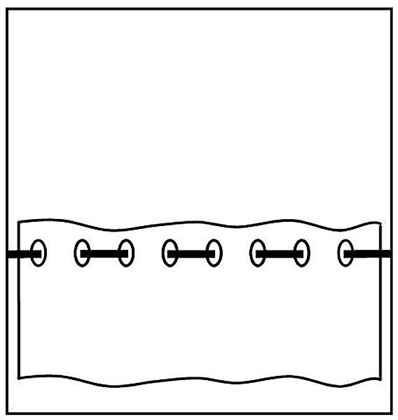Stickereien Plauen Türvorhang "Türstores Landschaft" Durchzuglöcher 1 Stk. günstig online kaufen