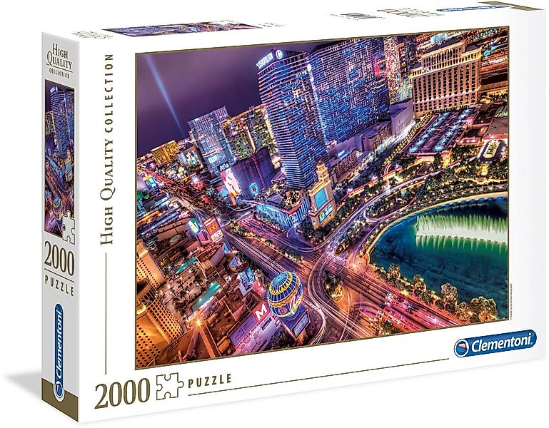 Clementoni® Puzzle High Quality Collection, Las Vegas, 2000 Puzzleteile, Ma günstig online kaufen