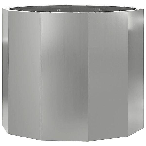 vidaXL Pflanzkübel Silber 60 x 60 x 50 cm Verzinkter Stahl 883764 günstig online kaufen