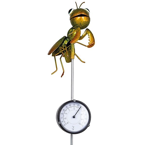 Marabellas Shop Gartenstecker Metall-Erdspieß mit Thermometer günstig online kaufen